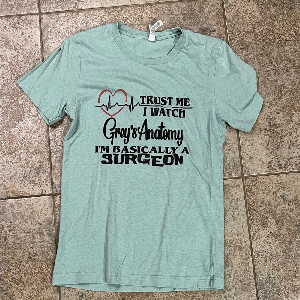 Bella Canvas Light Green Graphic Tee